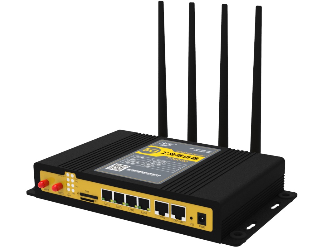 Industrial 5G Cellular Router with Dual SIM Cards and RS232/485